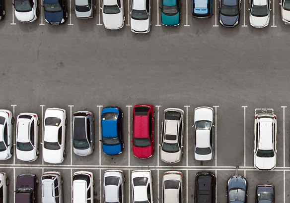 Roads and Parking area